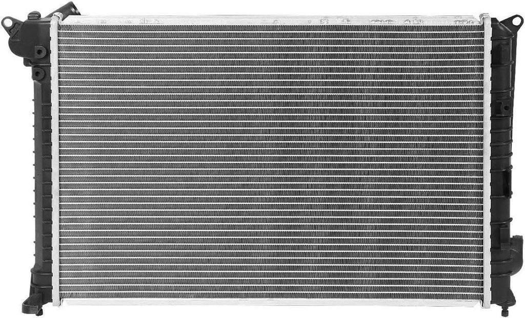 DNA Motoring  Factory Style Aluminum Cooling Radiator Replacement Compatible with 02-06 Mini Cooper AT, 22-5/8" W X 15-7/8" H X 15/16" D, 1-1/4" Inlet / 1-1/4" Outlet