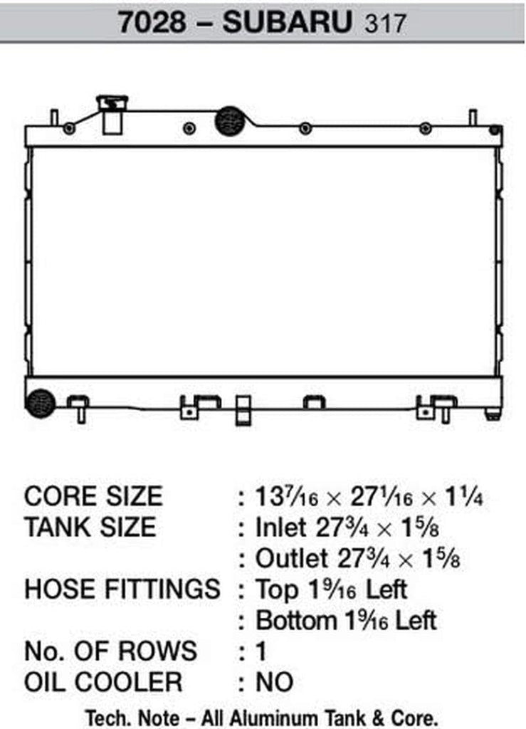 7028 High Performance Radiator