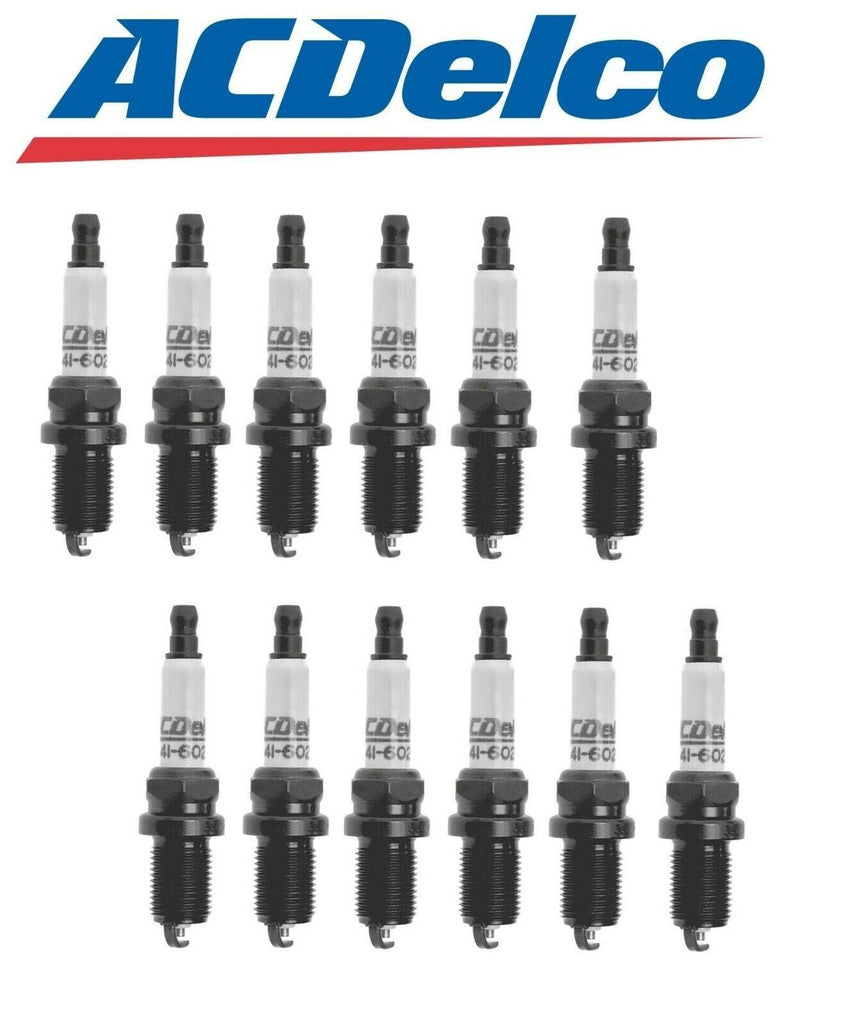 Set of 12 Spark Plugs Acdelco for Bentley Continental 03-12 6.0L W12