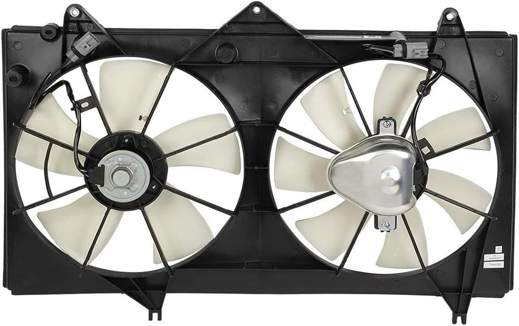 OEM-RF-0263 Factory Style Radiator Cooling Fan Assembly Cooling Efficiency Improved Direct Replacement [Compatible with 2002-2006 Camry 2.4L], Black