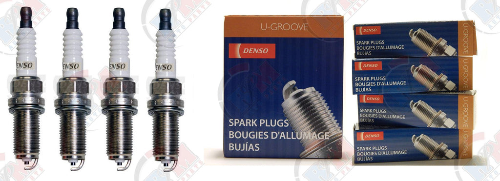 DENSO "U-GROOVE" Spark Plugs (Set of 4) for 2002-2006 Nissan Altima 2.5L L4