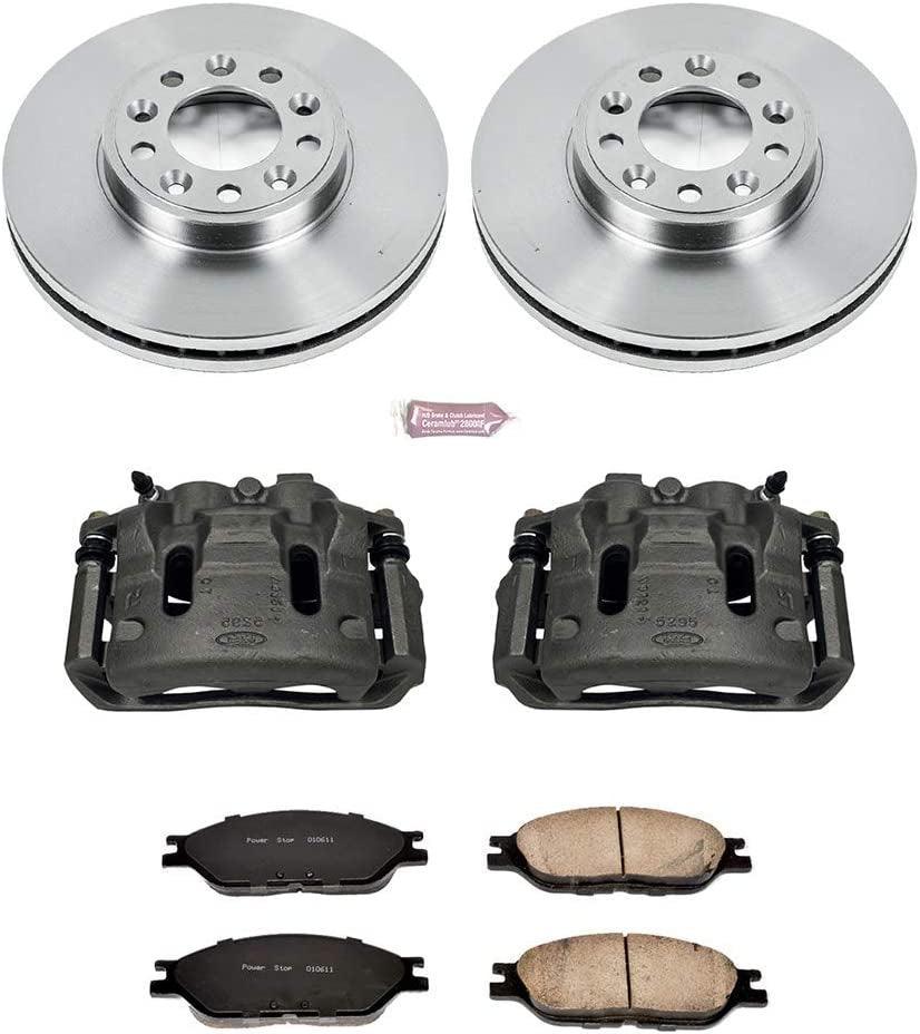 KCOE5205 Autospeciality Replacement Front Caliper Kit- OE Rotors, Ceramic Brake Pads, Calipers