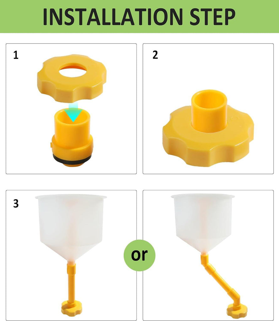 RACOONA Coolant Funnel Kit,Coolant Funnel Radiator Flush Kit,Car Accessories No Spill Coolant Bleeder Kit,Spill Free Radiator Bleeder Funnel Kit,Automotive Antifreeze Bleeder for Universal Vehicles