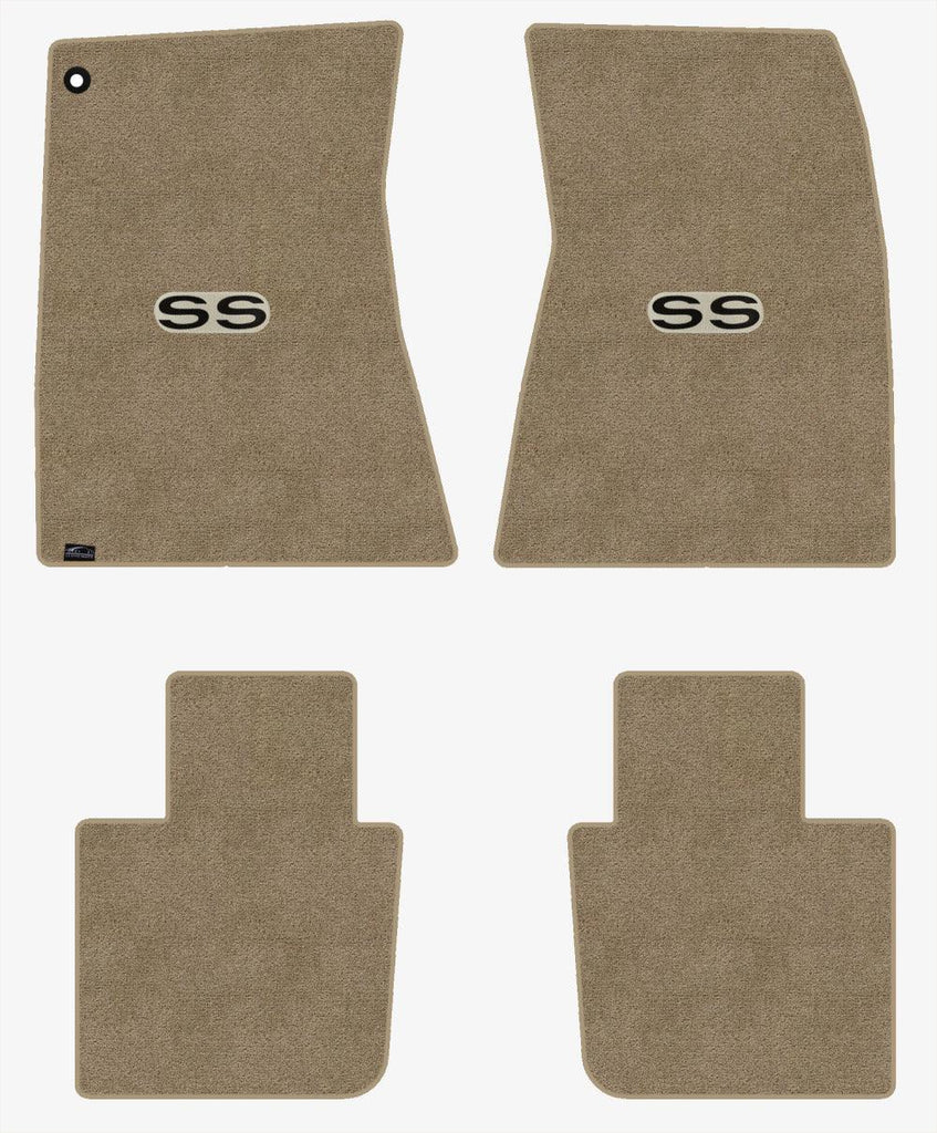 Lloyd Ultimat Front & Rear Mats for '68-69 Chevy Malibu W/Black on Silver SS