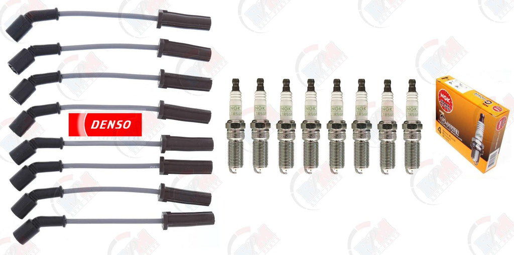 NGK Spark Plugs & DENSO Wire Set for 2014-2018 Chevrolet Silverado GMC 1500 V8