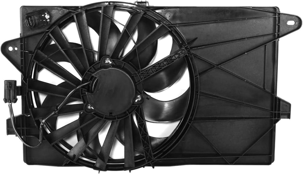 OEM-RF-0349 Factory Style Radiator Cooling Fan Assembly Compatible with 12-19 Fiat 500