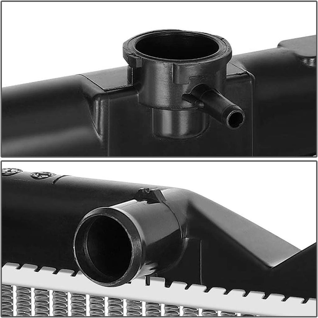 OEM-RA-1998 1-Row OE Style Bolt-On Aluminum Core Radiator Replacement Compatible with 96-02 4Runner at MT, 25-1/8" W X 22-5/8" H X 1" D, 1-3/8" Inlet, 1-3/8" Outlet