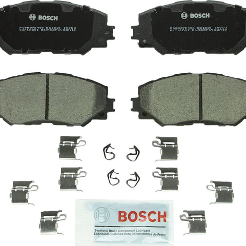 BOSCH BC1210 Quietcast Premium Ceramic Disc Brake Pad Set - Compatible with Select Lexus Hs250H; Pontiac Vibe; Scion Xb, Xd; Toyota Corolla, Matrix, Prius V, RAV4; FRONT