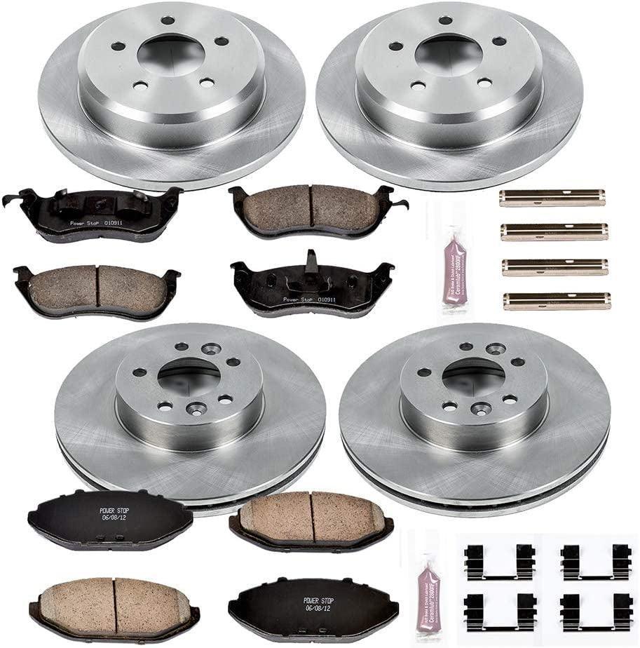 KOE1336 Autospecialty Front and Rear Replacement Brake Kit-Oe Brake Rotors & Ceramic Brake Pads