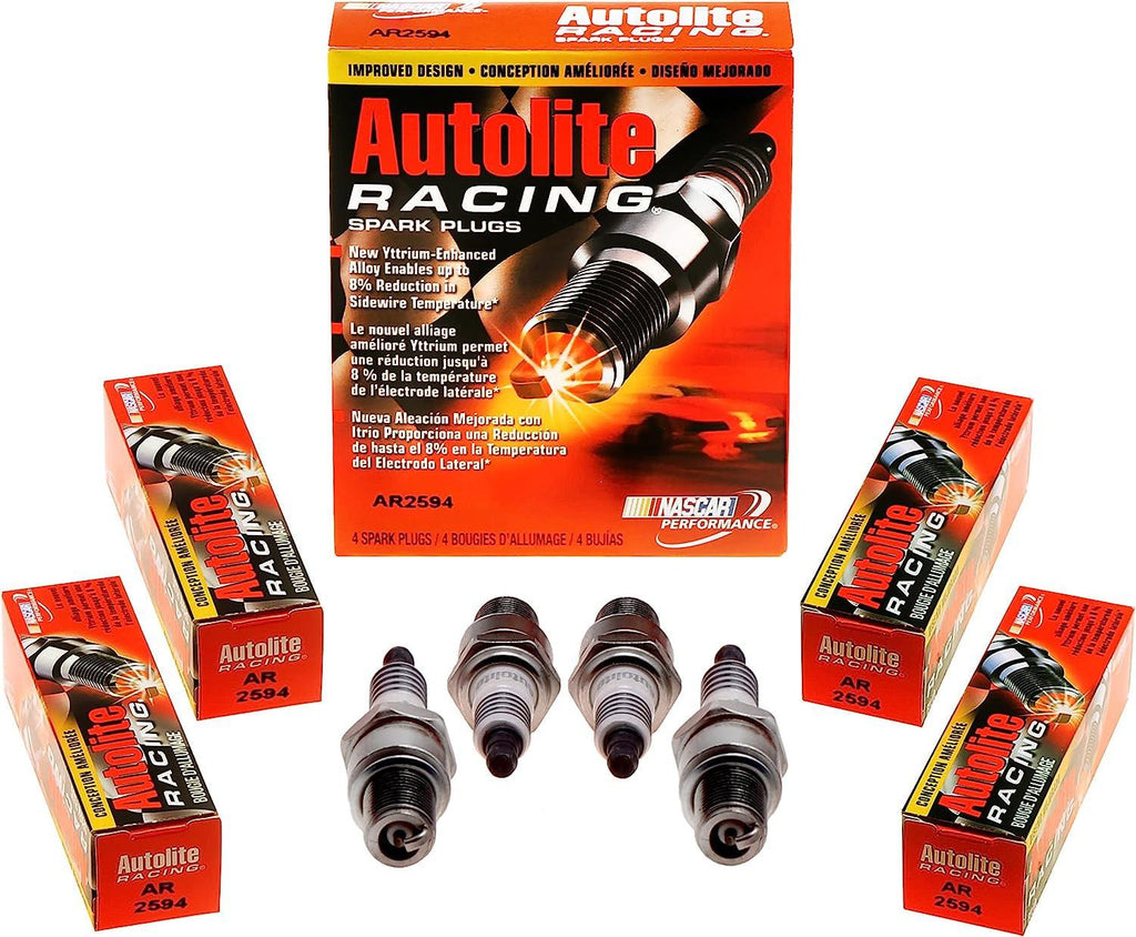 AR2594-4PK High Performance Racing Non-Resistor Spark Plug, 4 Pack