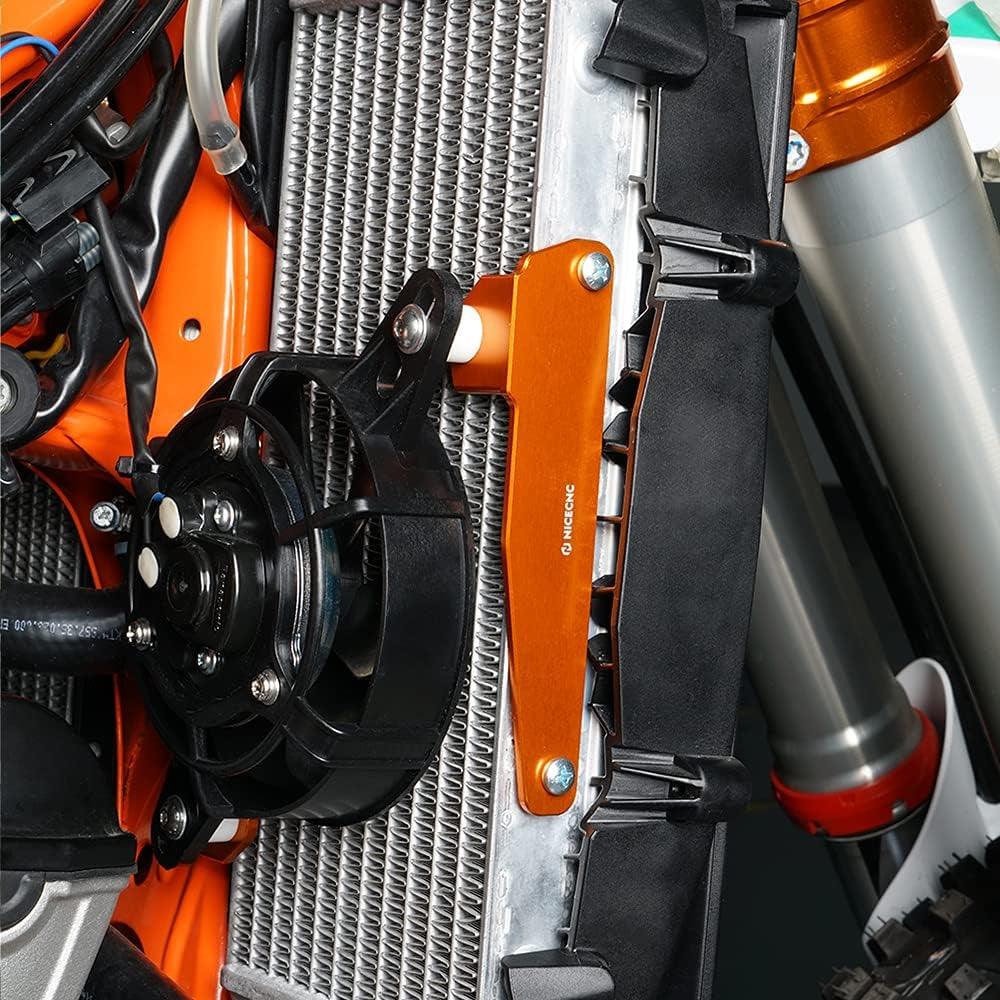 Orange Oil Change Drain Tool & Electric Radiator Cooling Fan Set 2 + 4 Stroke Compatible with KTM 250 350 450 Xcf,See Fitment