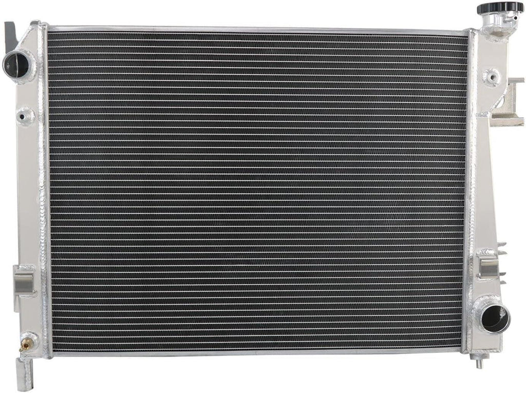 ALLOYWORKS 3 Row Aluminum Radiator+Shroud Fan+Thermostat for 2003-2009 Dodge Ram 1500 2500 3500 L6 V6 V8 V10 3.4L 3.7L 3.8L 3.9L 4.7L 5.7L 5.9L 8.0L 8.3L