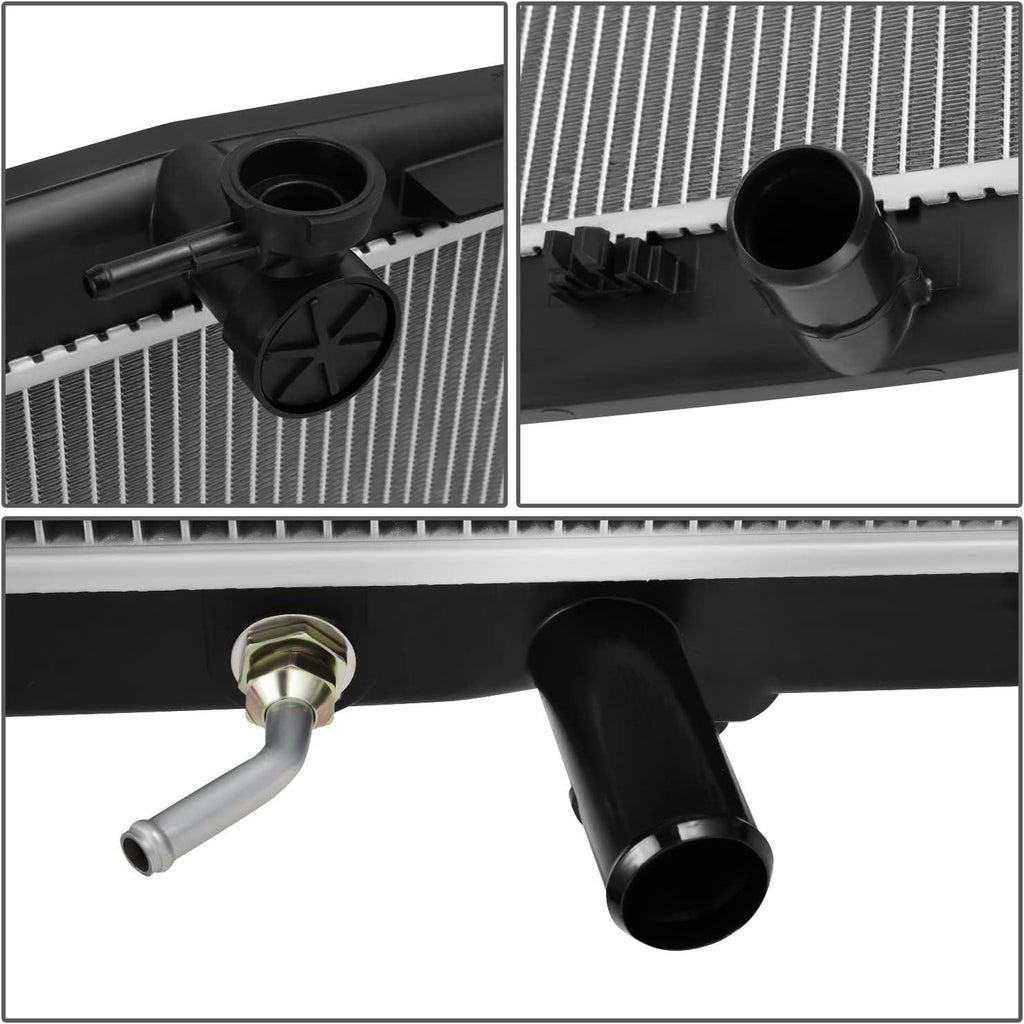OEM-RA-13450 OE Style Bolt-On Aluminum Core Cooling Radiator Compatible with 2014-2018 Highlander 2.7L 3.5L, 20-11/16" W X 29-7/16" H X 5/8" D, 1-3/8" Inlet / 1-3/8" Outlet