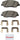 Front Disc Brake Pad Set for Santa Fe XL, Santa Fe, Sedona, Entourage (P30036N)