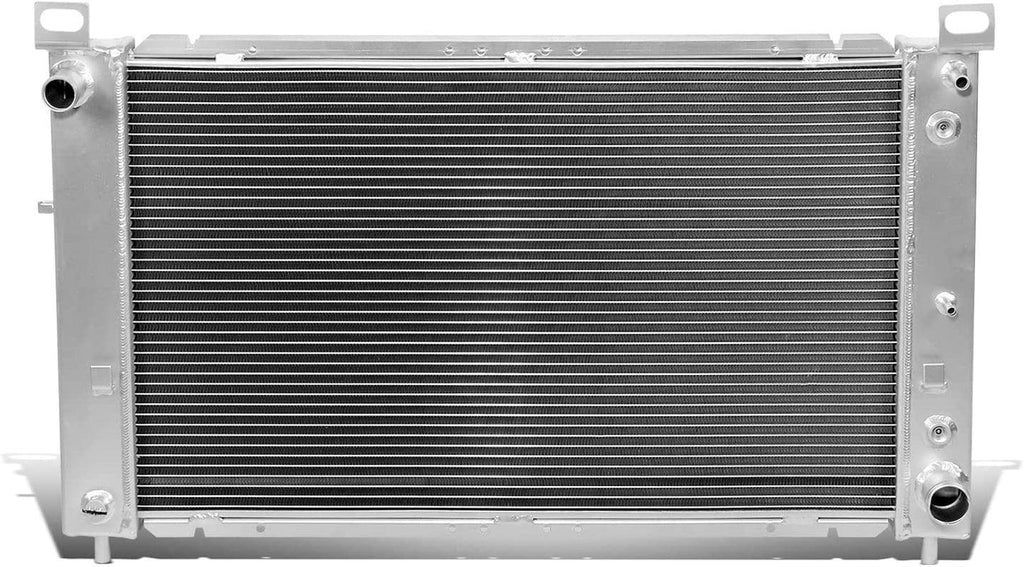 RA-SILVERADO99-2 2-Row Full Aluminum Radiator Compatible with 99-06 Silverado 2500/Suburban 1500/Yukon/Yukon XL 1500/Sierra 1500/Sierra 2500, 4.8L/ 5.3L V8, Metallic