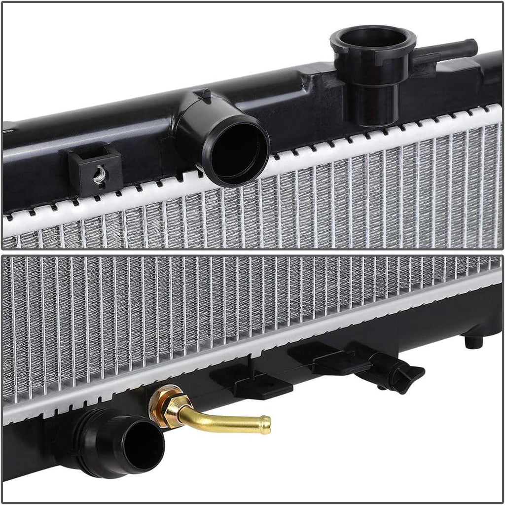 OEM-RA-2680 OE Style Aluminum Core Radiator Compatible with 04-05 Acura TSX AT, 28-1/4" W X 15-3/4" H X 5/8" D, 1-1/4" Inlet / 1-1/4" Outlet