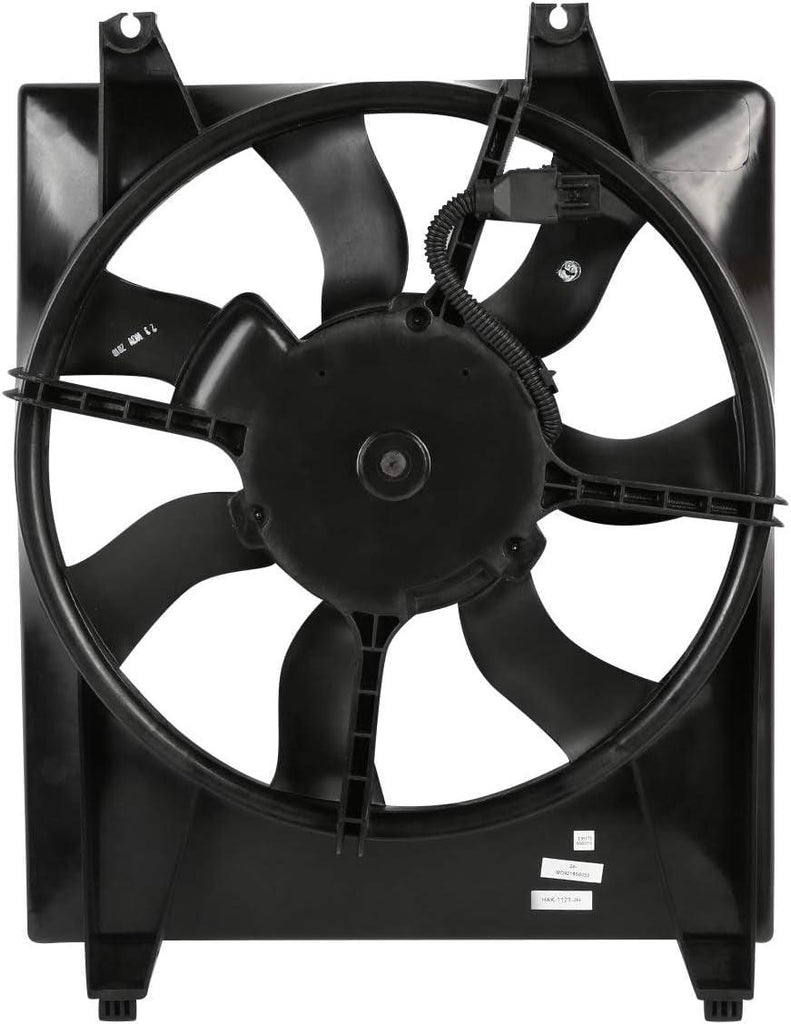 OEM-RF-0023 Factory Style Radiator Cooling Fan Assembly Cooling Efficiency Improved Direct Replacement [Compatible with 07-09 Santa Fe ],Black