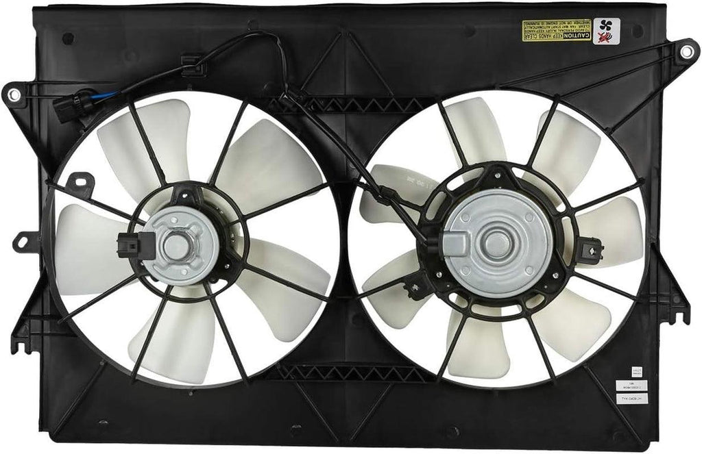 OEM-RF-0290 Factory Style Radiator Cooling Fan Assembly Cooling Efficiency Improved Direct Replacement [Compatible with 05-10 Scion Tc] Black