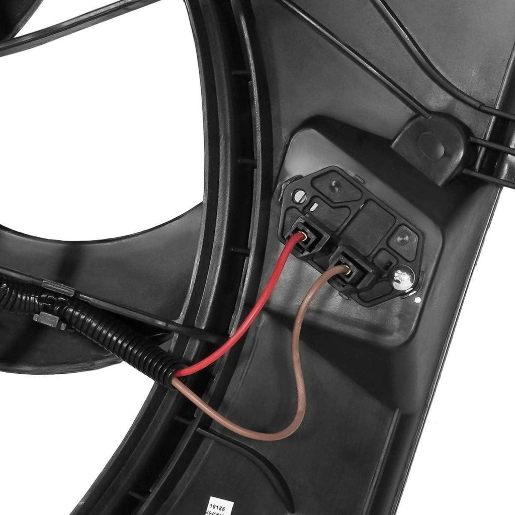 OEM-RF-0018 Factory Style Radiator Cooling Fan Assembly Cooling Efficiency Improved Direct Replacement [Compatible with 10-12 Genesis Coupe 2. 0T]