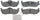Silver 14D1041CH Ceramic Rear Disc Brake Pad Set