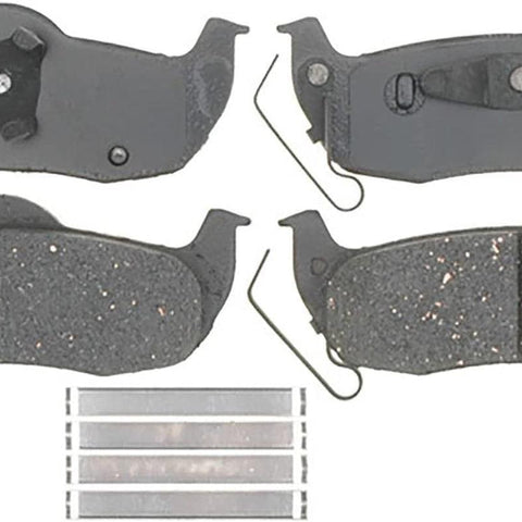 Silver 14D1041CH Ceramic Rear Disc Brake Pad Set