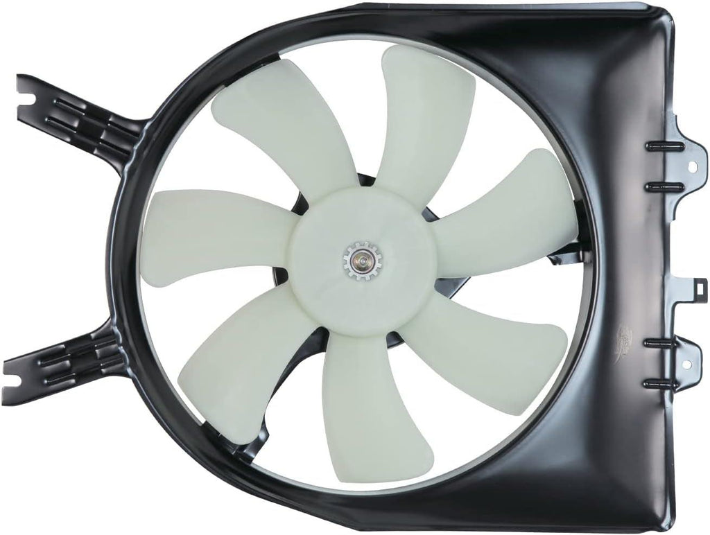 610850 Condenser Cooling Fan Assembly Compatible with 2005-2010 Honda Odyssey, Black
