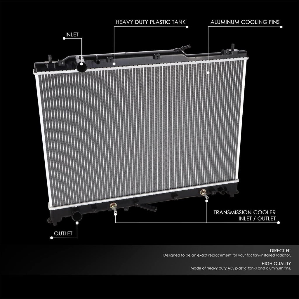 OEM-RA-2986 OE Style 1-Row Aluminum Cooling Radiator Compatible with 2007-2015 Mazda CX-9