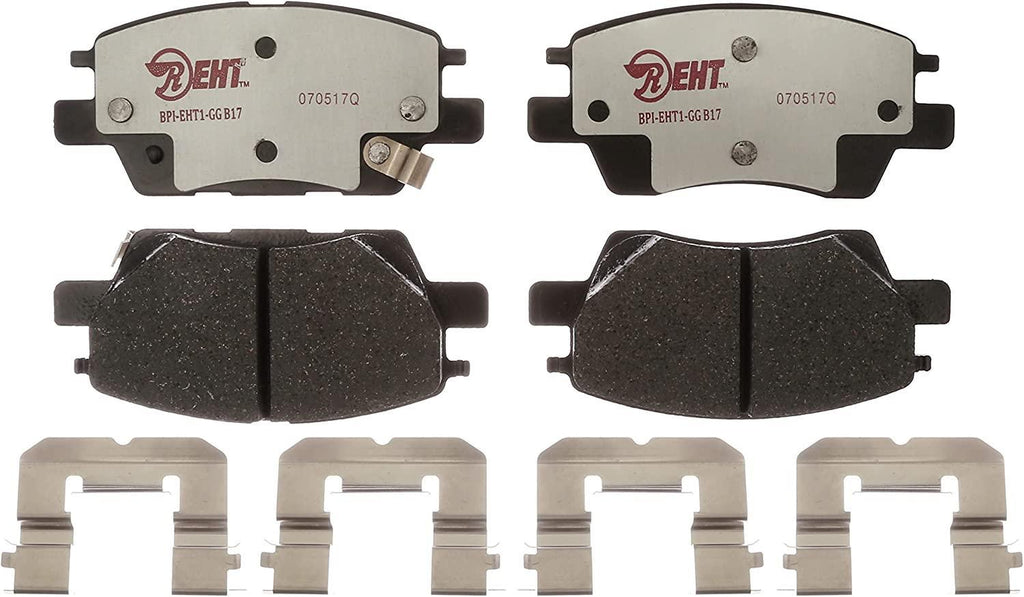 Premium Raybestos Element3 EHT™ Replacement Front Brake Pad Set for Select 1998-2002 Chevrolet Prizm and 1998-2002 Toyota Corolla Model Years (EHT741H)