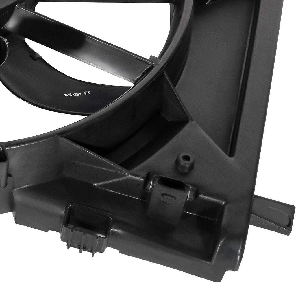 OEM-RF-0091 Factory Style Radiator Cooling Fan Assembly Cooling Efficiency Improved Direct Replacement [Compatible with 10-12 Fusion / 11-12 Mkz / 10-11 Milan],Black