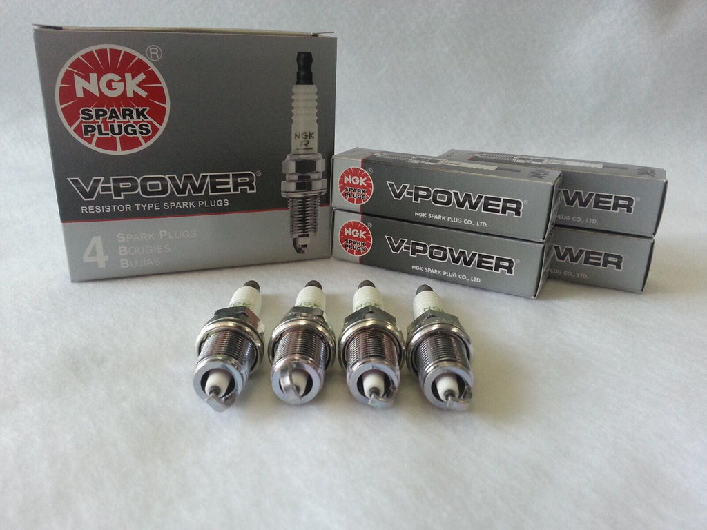 4-New NGK V-Power Copper Spark Plugs Made in Japan BKR6EK #2288