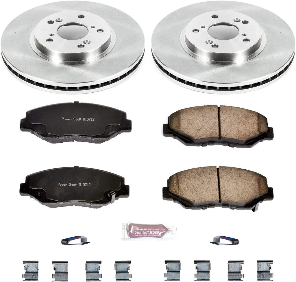 KOE2744 Autospecialty Front and Rear Replacement Brake Kit-Oe Brake Rotors & Ceramic Brake Pads