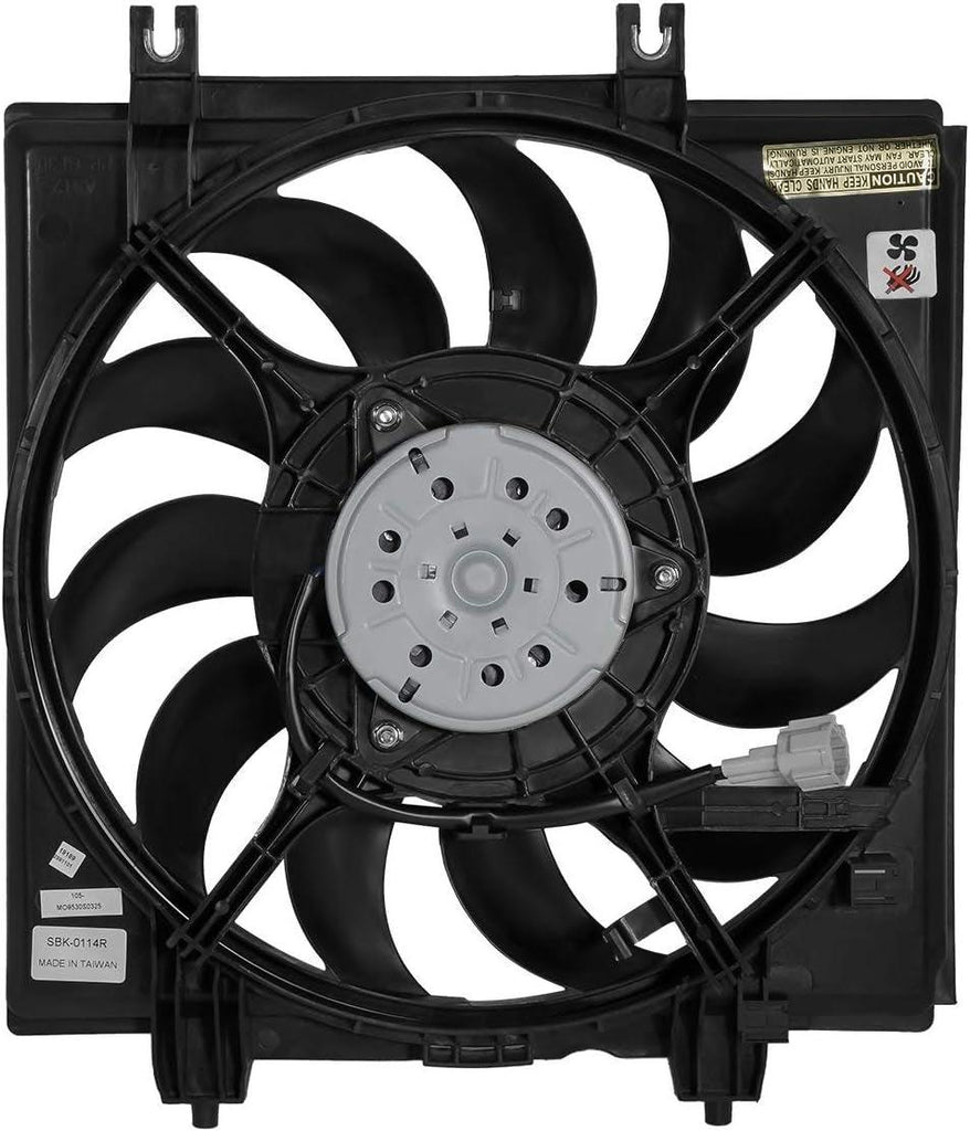 OEM-RF-0251 Factory Style Radiator Cooling Fan Assembly Cooling Efficiency Improved Direct Replacement [Compatible with 2009-2013 Forester / 2008-2013 Impreza]