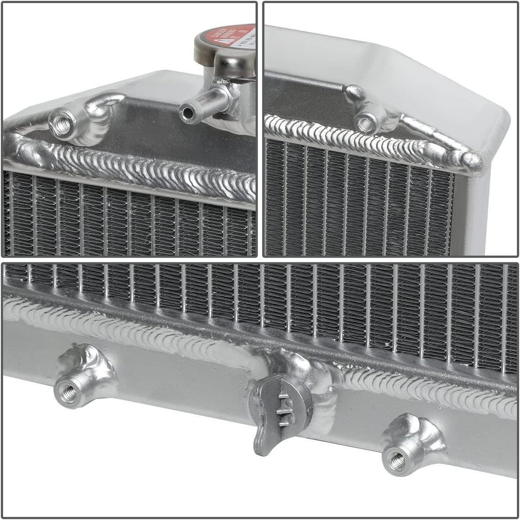 RA-HC92-32-1 1-Row Aluminum Core Radiator Compatible with 92-00 Honda Civic/Del Sol MT