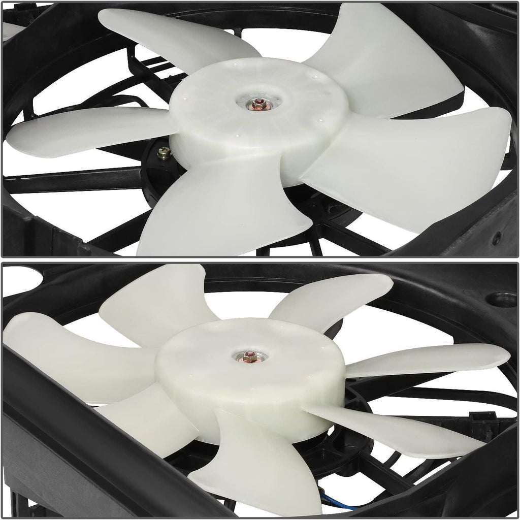 Factory Style Radiator Cooling Fan Assembly Compatible with 06-12 RAV4 3.5L W/O Tow & Controller,Oem-Rf-1024