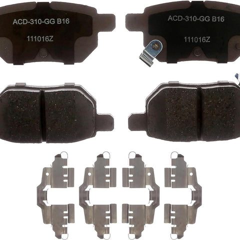 Acdelco Silver 14D1354CHF1 Ceramic Rear Disc Brake Pad Set