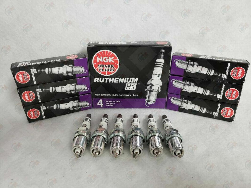 NGK RUTHENIUM HX Spark Plugs LKAR8BHX 91784 Set of 6