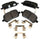 171-0893 GM Original Equipment Front Disc Brake Pad Kit with Brake Pads and Clips