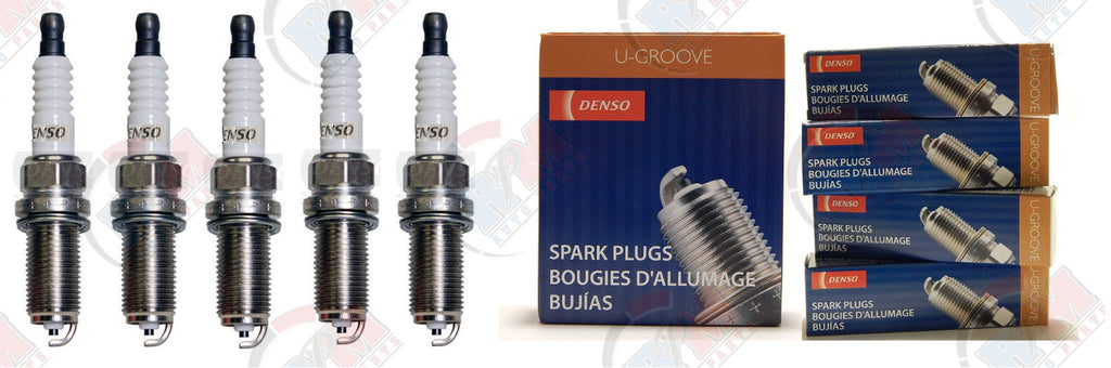 DENSO "U-GROOVE" Spark Plugs (Set of 5) for 2006-2009 Volkswagen Rabbit 2.5L L5