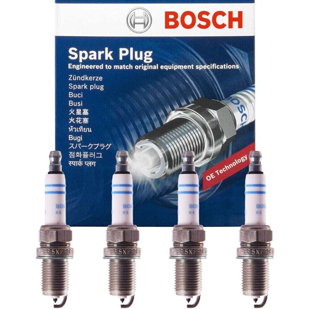 Genuine BOSCH Double Platinum Spark Plug 4PCS for Audi Porsche Volkswagen