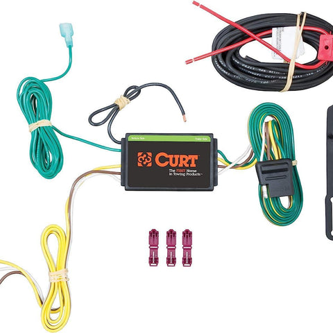CURT 56262 Vehicle-Side Custom 4-Pin Trailer Wiring Harness, Fits Select Lincoln MKC , Black