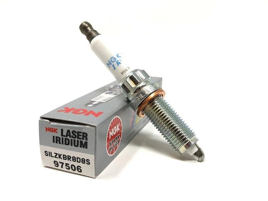 Set of 4 NGK Laser Iridium Spark Plugs SILZKBR8D8S (97506) for BMW