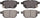 ADVICS AD1354 Ultra-Premium Rear Disc Brake Pad Set