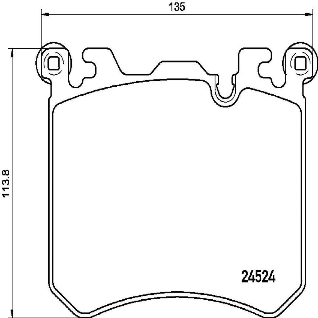Brembo Front Disc Brake Pad Set for BMW (P06077)