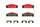 Front Disc Brake Pad Set for Frontier, Pickup, SVX, Pathfinder+Mor