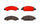 Front Disc Brake Pad Set for Tahoe, Silverado 1500, Sierra 1500+More (P10058N)