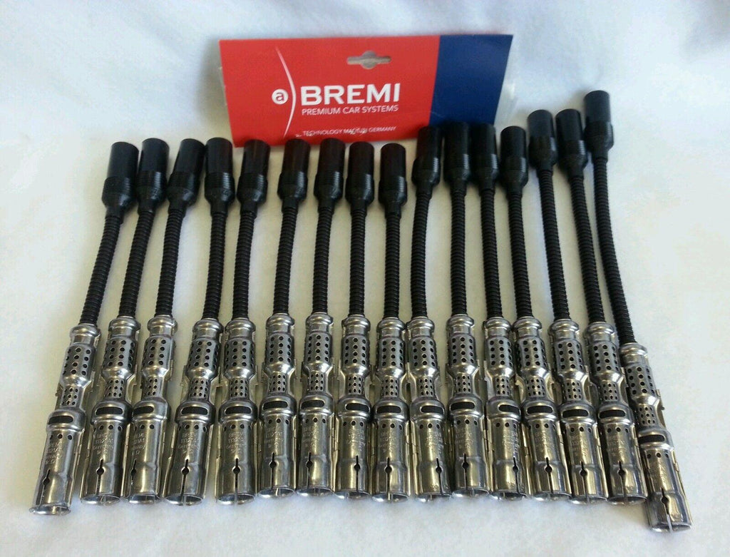 Mercedes BOSCH 16-Spark Plug and Bremi 661 Wire Set Made in Germany - FR8DPP33