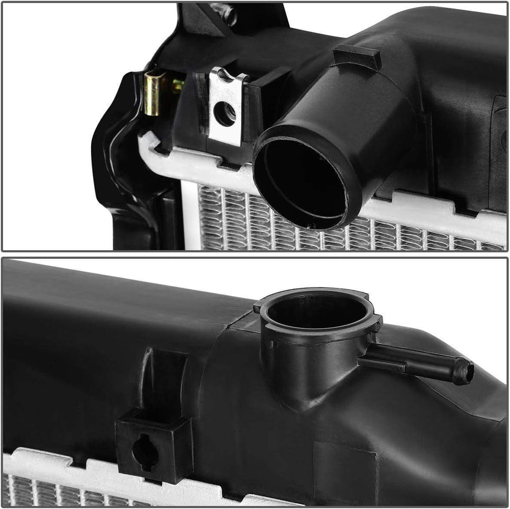 OEM-RA-1917 OE Style Bolt-On Aluminum Cooling Radiator Compatible with 96-97 Lexus LX450 / 93-97 Land Cruiser AT, 27-5/8" W X 16-3/4" H X 1-1/4" D, 1-1/2" Inlet, 1-11/16" Outlet
