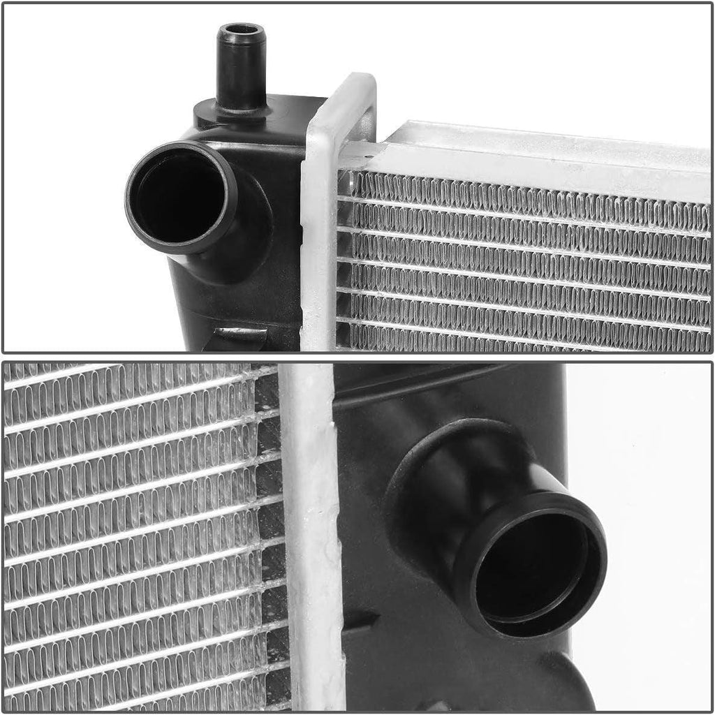 DNA Motoring  Factory Style Aluminum Radiator Compatible with 05-13 Corvette,23-7/16" W X 17-3/16" H X 1" D,1-5/16" Inlet / 1-5/16" Outlet