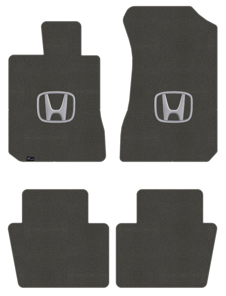 Lloyd Loop Front & Rear Mats for '84-85 Accord W/Silver on Black Honda H