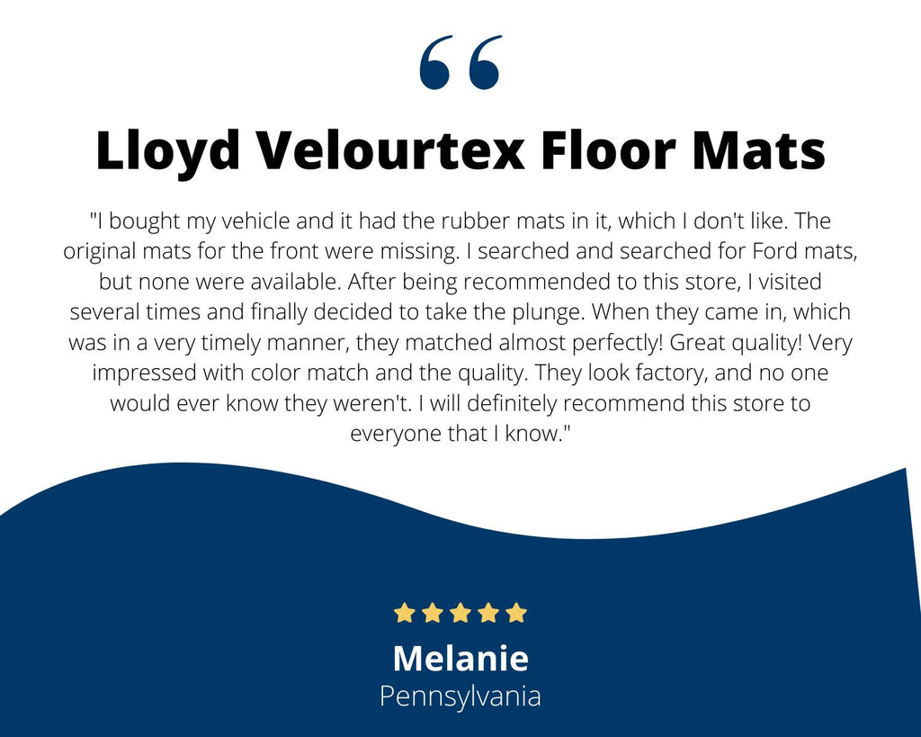 Lloyd Velourtex Front Row Carpet Mats for 1974-1976 Cadillac Calais